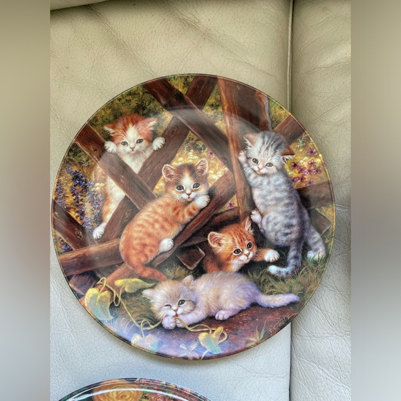Khala Collectable German Kittens Plates Lot of 8 - Picture 8 of 11
